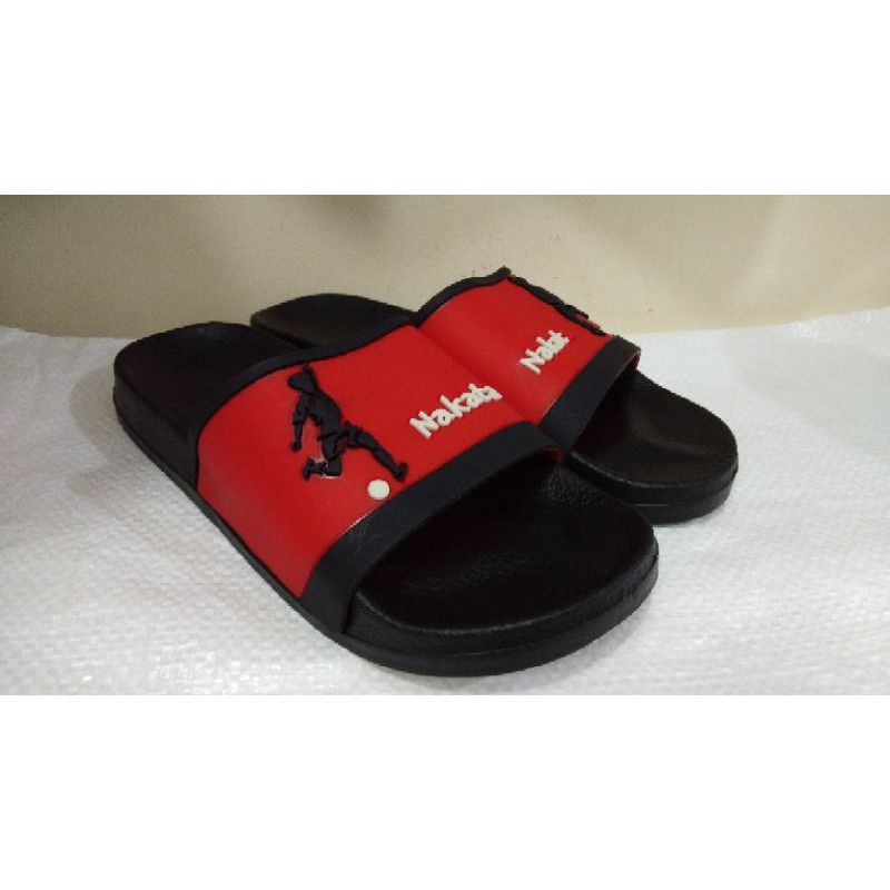 Sandal Anak Tanggung &amp; Pria Dewasa Nakata Slip On Karet Ringan