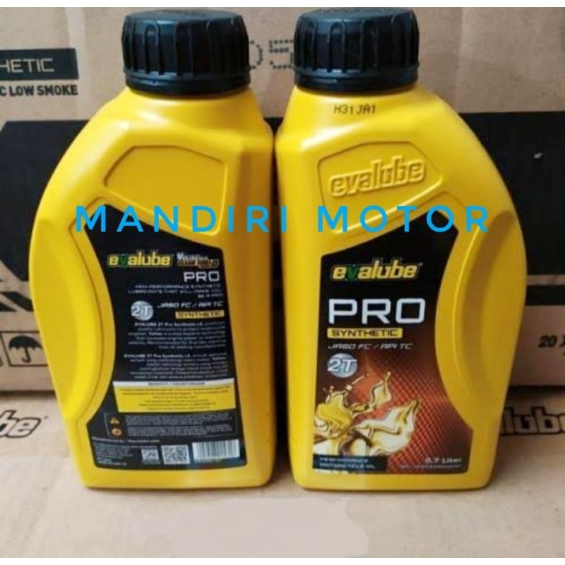 Oli Samping Motor 2Tak Evalube Pro 2T Wangi Permen Karet 700 ML