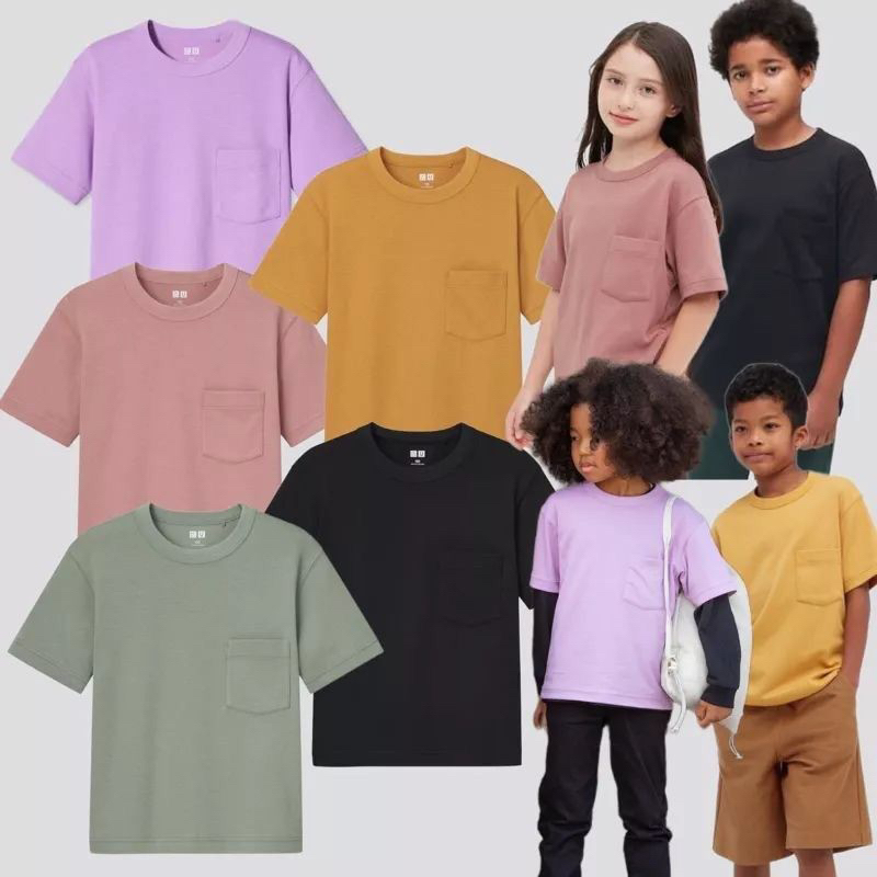 Kaos anak perempuan laki laki uniqlo