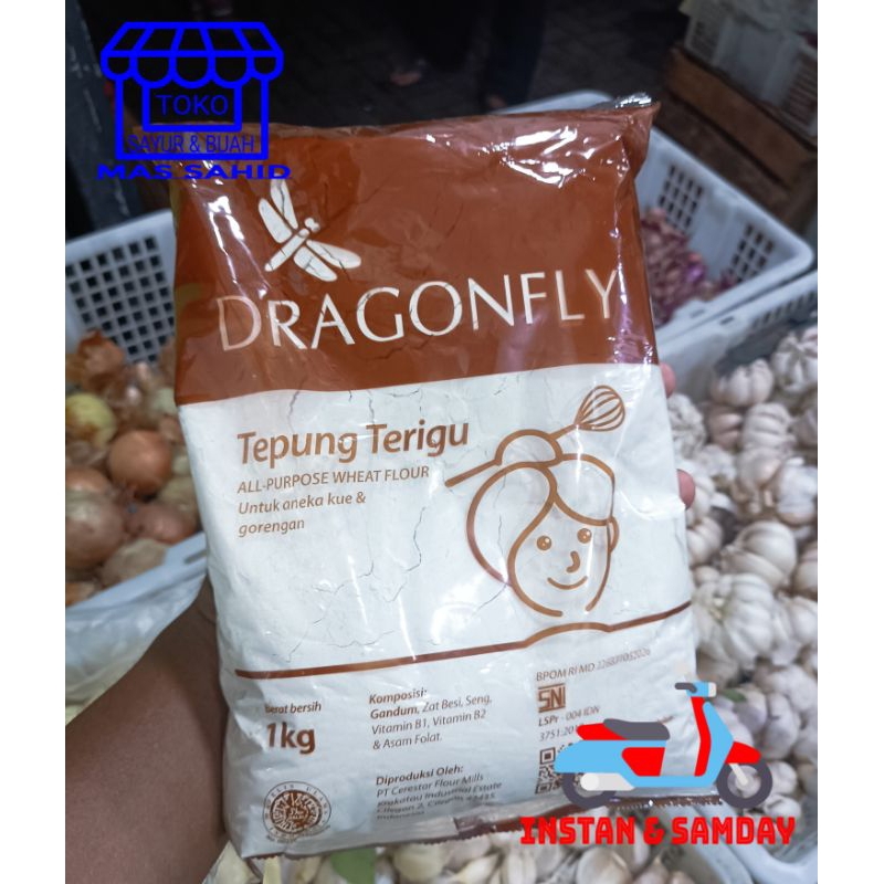 

Tepung Terigu Dragonfly 1 kg Kemasan