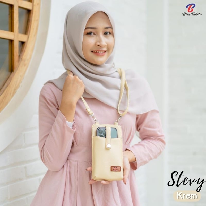 tas dompet wanita phone case stevy by biru tsabita