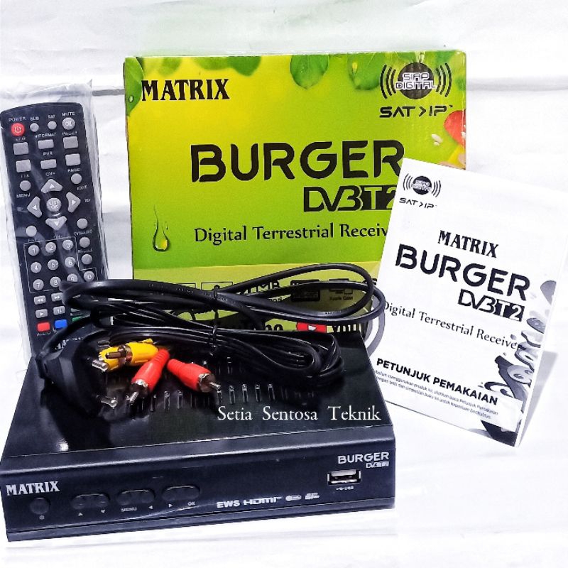 Set Top Box Tv Digital Matrix Burger DVB-T2