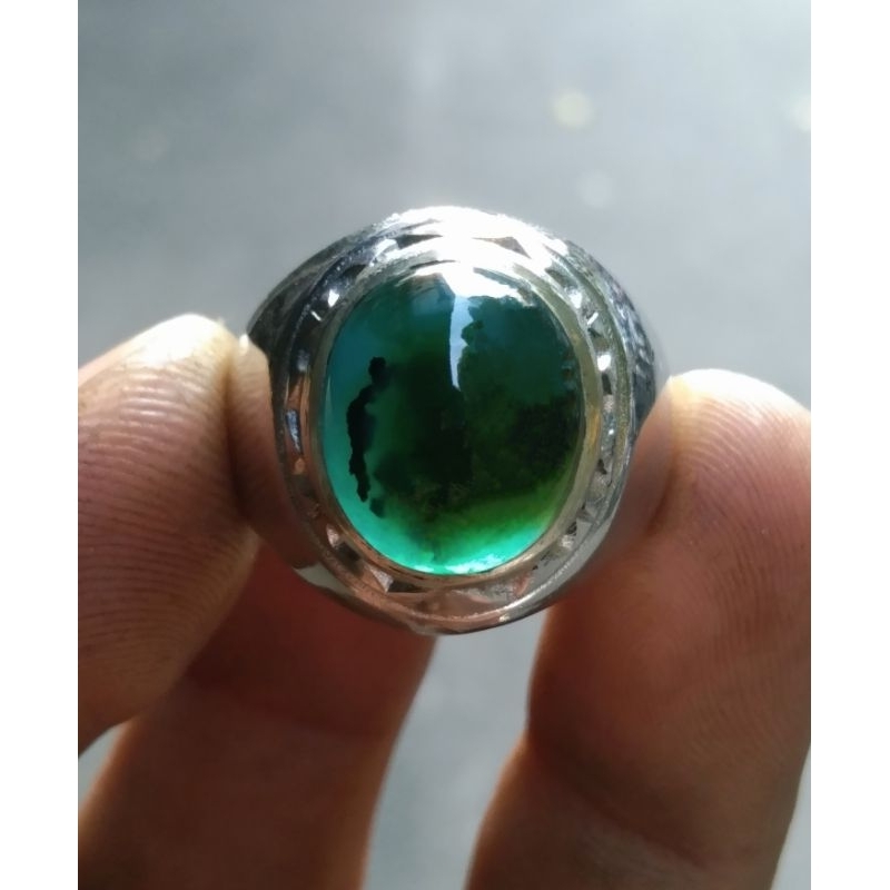 Batu Cincin Bacan Doko Natural Kristal Rawatan