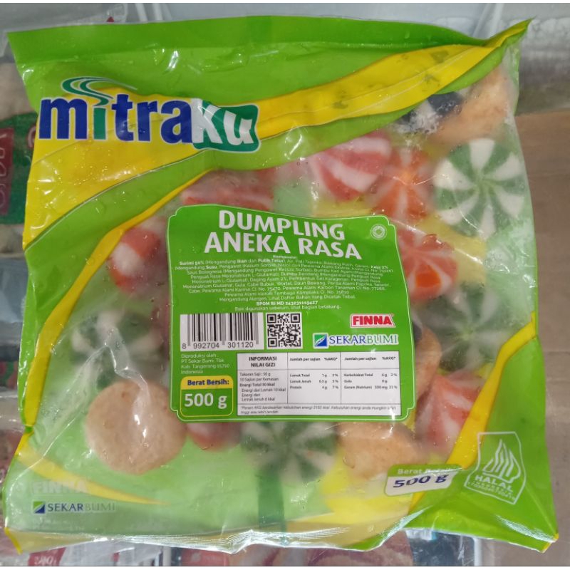 

Mitraku Dumpling Aneka Rasa 500Gr [25pcs]