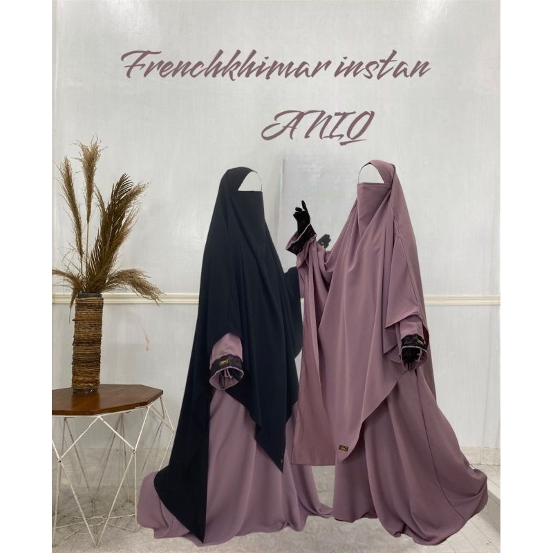 French khimar Instan Murah | French jilbab Instan Poliester