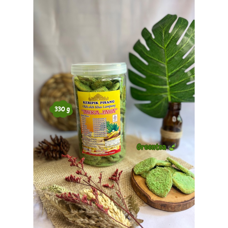 

330g keripik pisang kepok aneka rasa khas Lampung kemasan toples