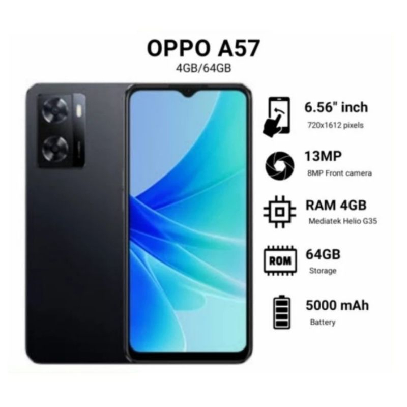 OPPO A57 4/64GB GARANSI RESMI - HP OPPO A57 4/64GB - HP MURAH OPPO A57 - HANDPHONE MURAH - A57 4/64G