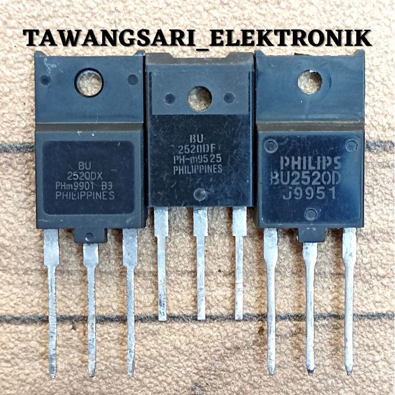 Tr BU 2520 tr bu2520 Tr horisontal 2520 transistor horizontal bu2520 Original