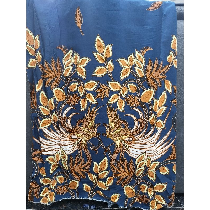 kain batik katun motif burung pola