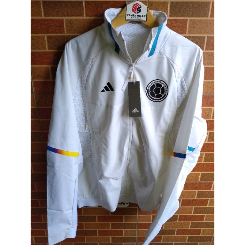Jaket Adidas Colombia Gameday Anthem White Original