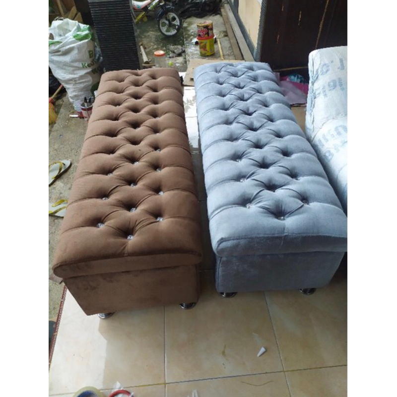 SOFA BENCH STORAGE BOX BISA BUAT SIMPAN BARANG BISA DUDUKIN 100kilo berat tahan