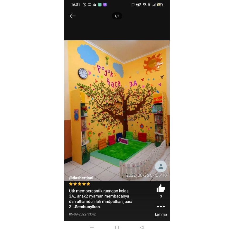 Xaviertaran Pagar Pojok Baca -+220 Pagar Perpustakaan Pagar Dekorasi Pagar Elastis Pagar Pembatas Tk