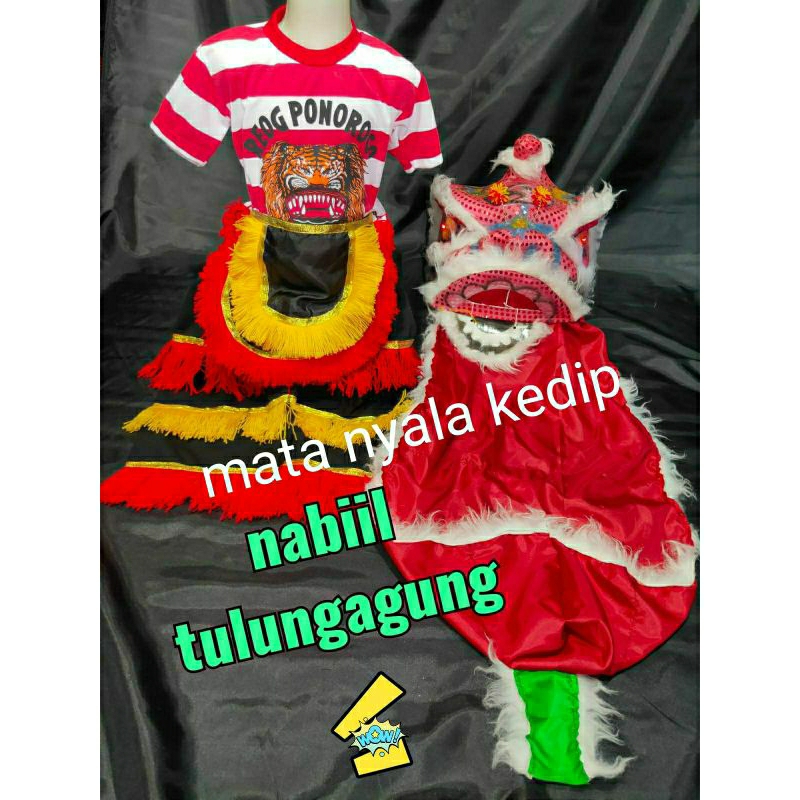 setelan kaos reog ponorogo setelan barongsai