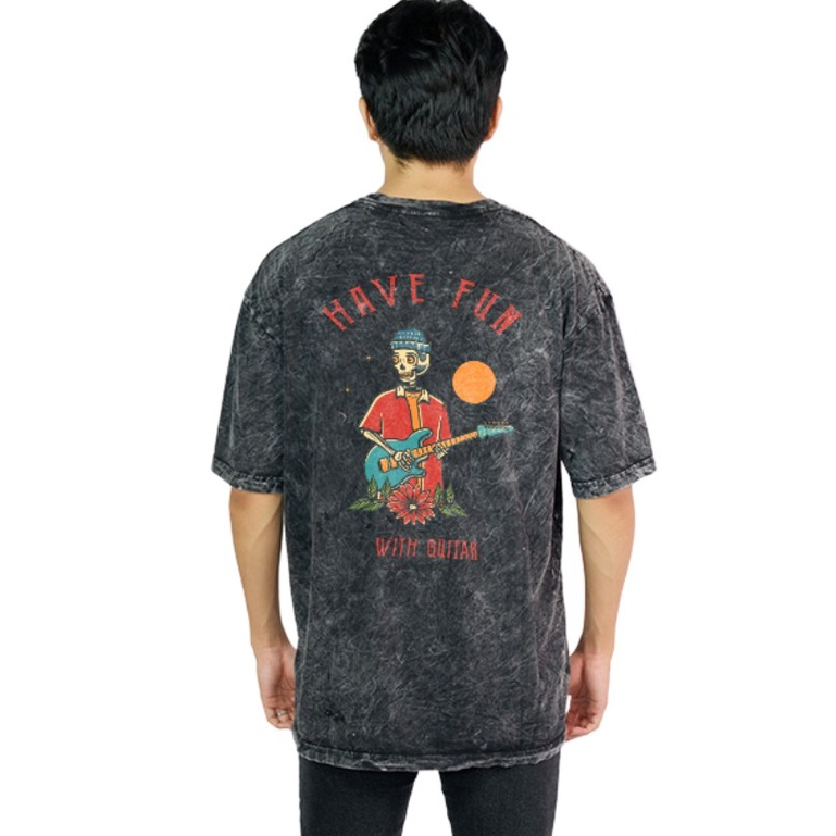 Kaos Oversize Wash Original Endrock Tema Havefun guitar DTF0011