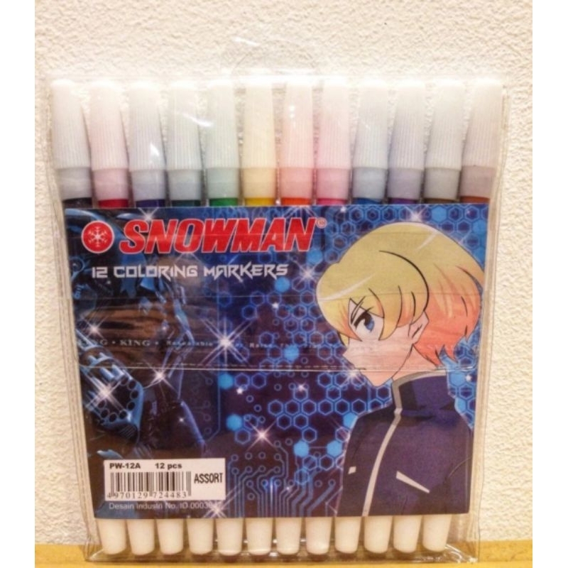 

Spidol Snowman 12 Warna Marker