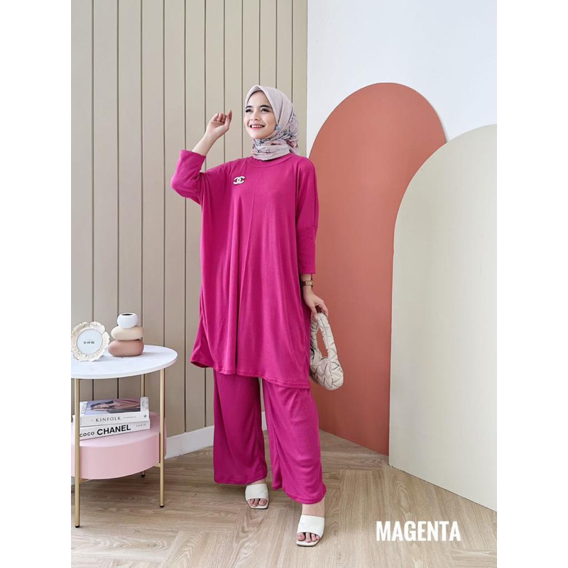 NADIA SET original by Hd/oneset knit/oneset polos/ONESET TUNIK