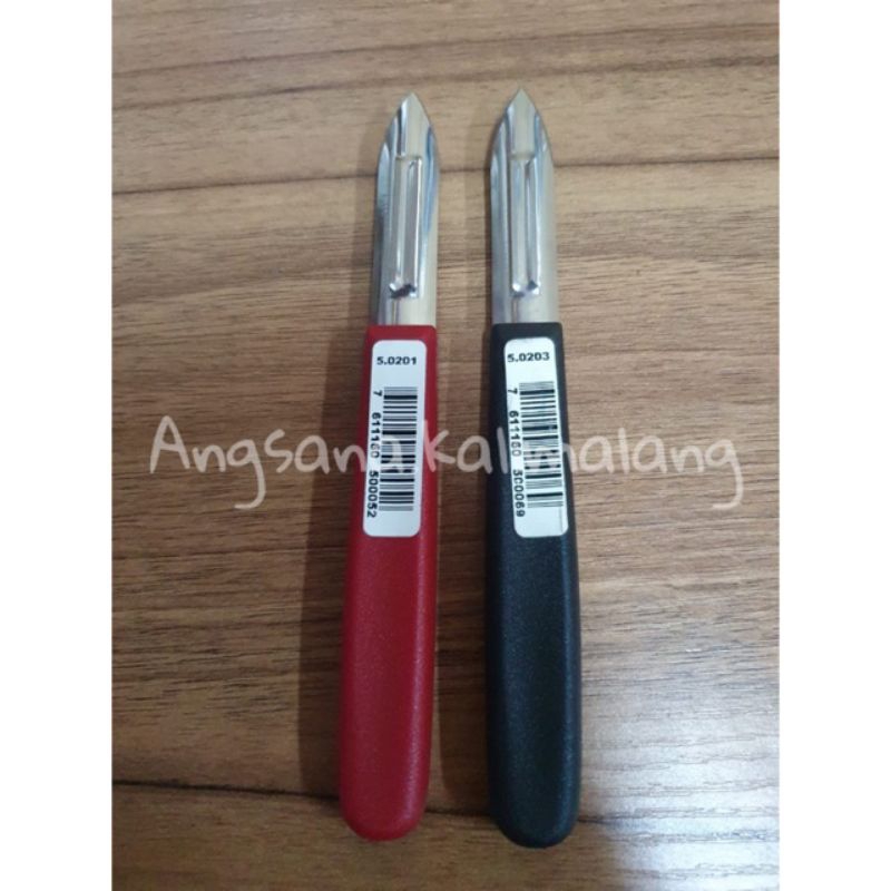 Peeler Victorinox Made in Swiss / Kode 5.0201 Merah / Kode 5.0203 Hitam / Kode 5.0209 Gagang Kayu