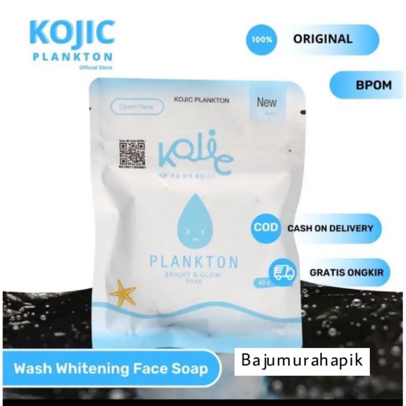 Kojic Plankton Face And Body Bright Glow Soap