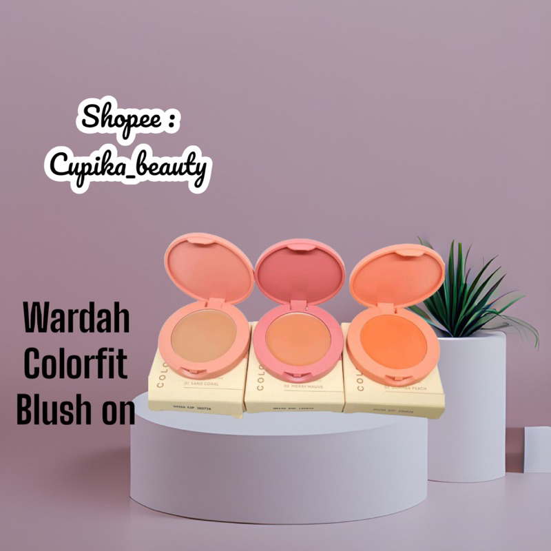 [kc]  wardah colorfit cream blush -- wardah color fit cream blush on -- wardah blush on