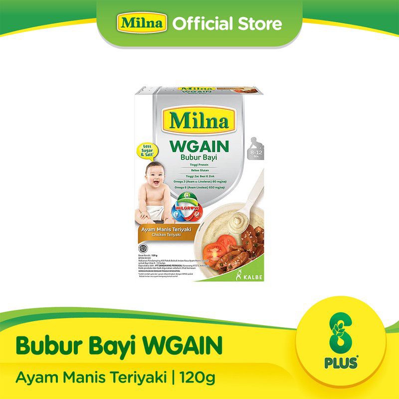 MILNA BUBUR BAYI WGAIN 8+