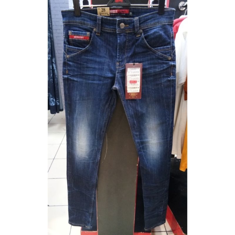 Gabrielle jeans original mens BBRE043X102228 Celana jeans panjang pria skinny man with 5 pocket