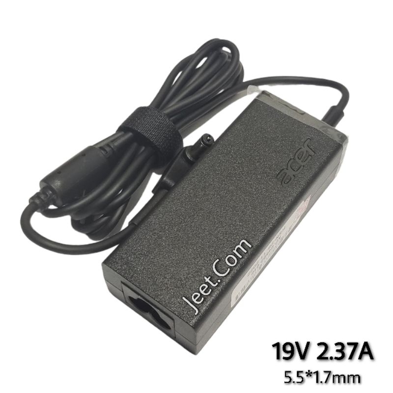 ADAPTOR CHARGER LAPTOP ACER ASPIRE E14 E 14 E5-411 E5-411G E5-422G 19V 2.37A 5.5x1.7MM ORIGINAL