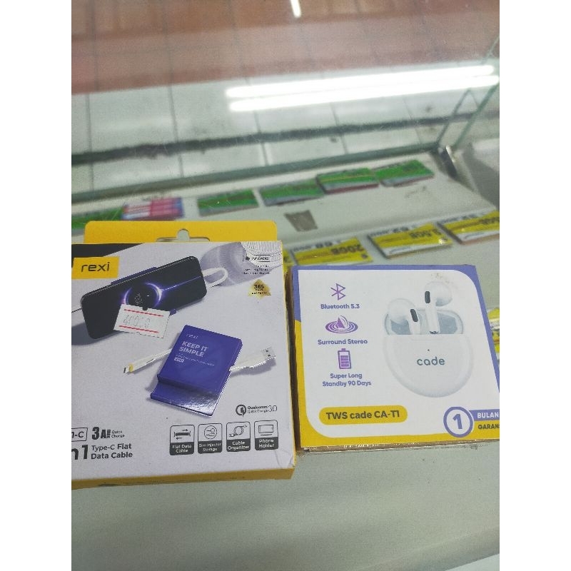 promo hedset bluetooth+ kabel data type-c