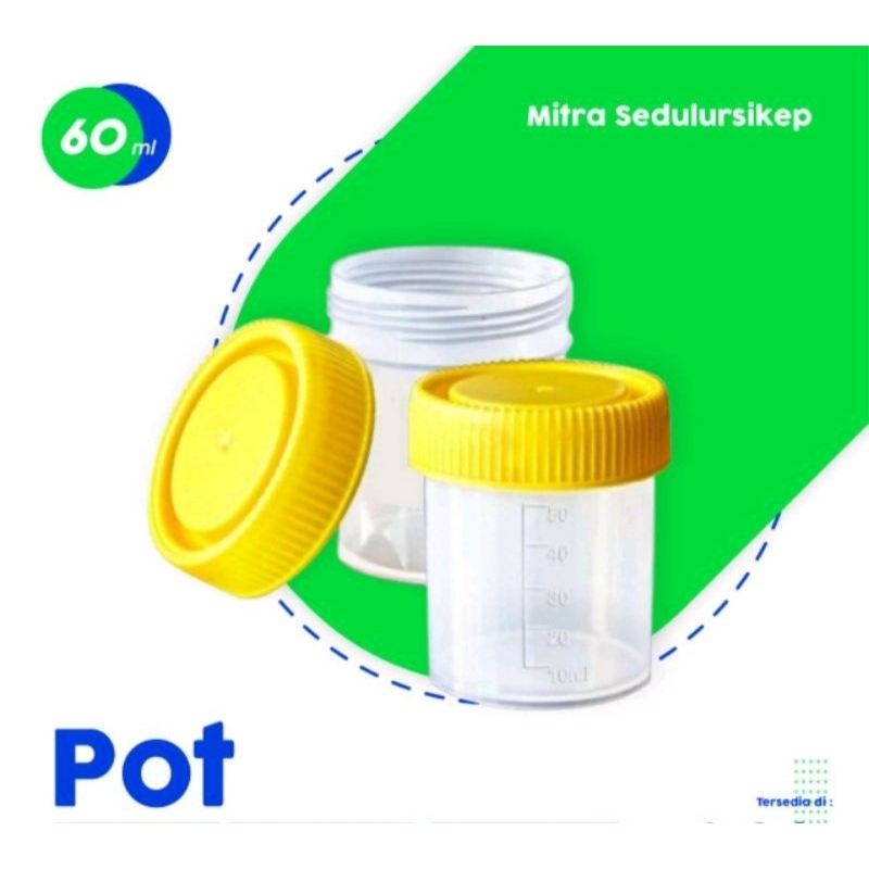 Pot Sputum Pot Dahak Pot Urine Container 60ml