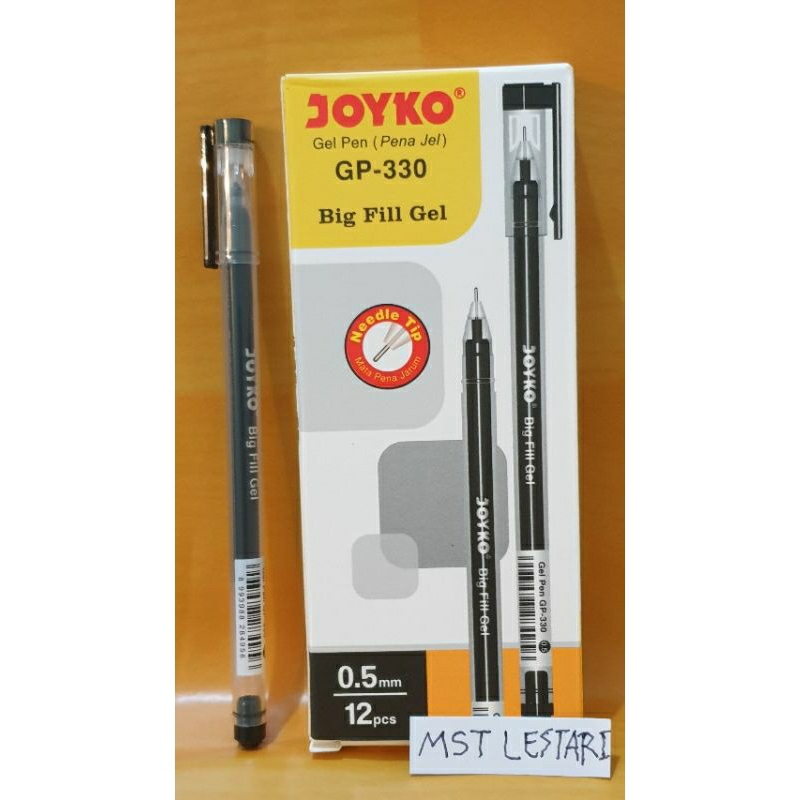 

Pena Joyko Gel Pen Pulpen 0.5mm hitam GP330 GP 330 sku230270