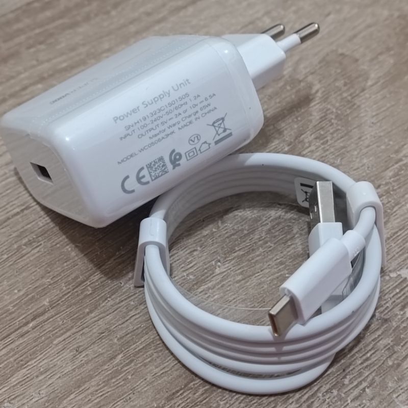 CHARGER WC0506A3HK FLASH CHARGE 65W KABEL TYPE C COMPATIBLE FOR OPPO RENO 4 PRO / RENO 5 / RENO 6