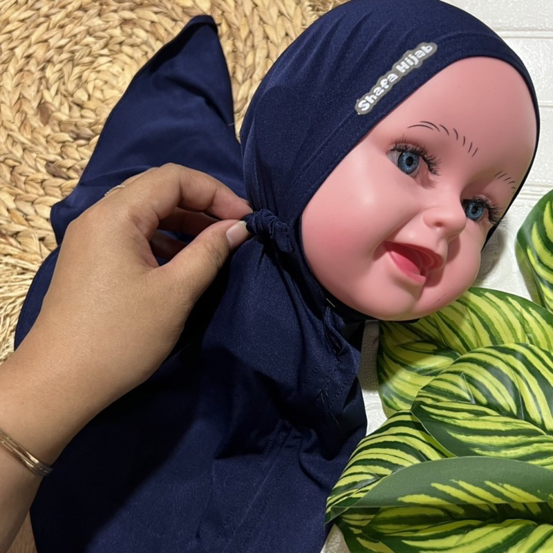 BERGO ANAK JERSEY / INSTAN HIJAB BAYI (0-12bulan)