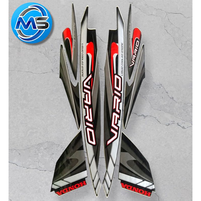 Stiker Striping Motor Vario 110 Karbu 2009 Hitam Sticker Lis Body Standar