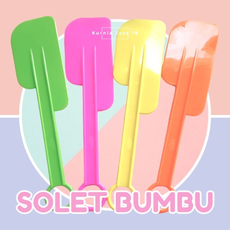 SOLET WARNA Spatula Serok Bumbu Sambel