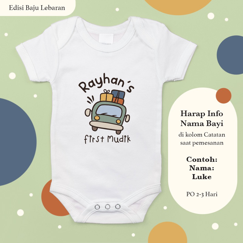 Baju Lebaran Bayi | Jumper Bayi Lebaran | Baju Bayi Idul Fitri | Baju Bayi custom