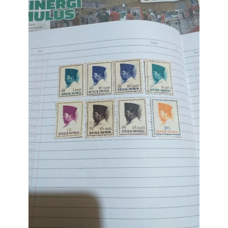 Perangko Kuno Soekarno 1966 8Pcs(Bekas)