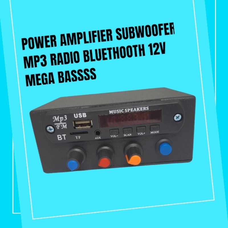 AEBDG Power ampli mini bluetooth  stereo plus subwoofer / AMPLI SUBWOOFER/ power amplifier mini 12 volt bluetooth subwoofer ampli mp3 bluetooth