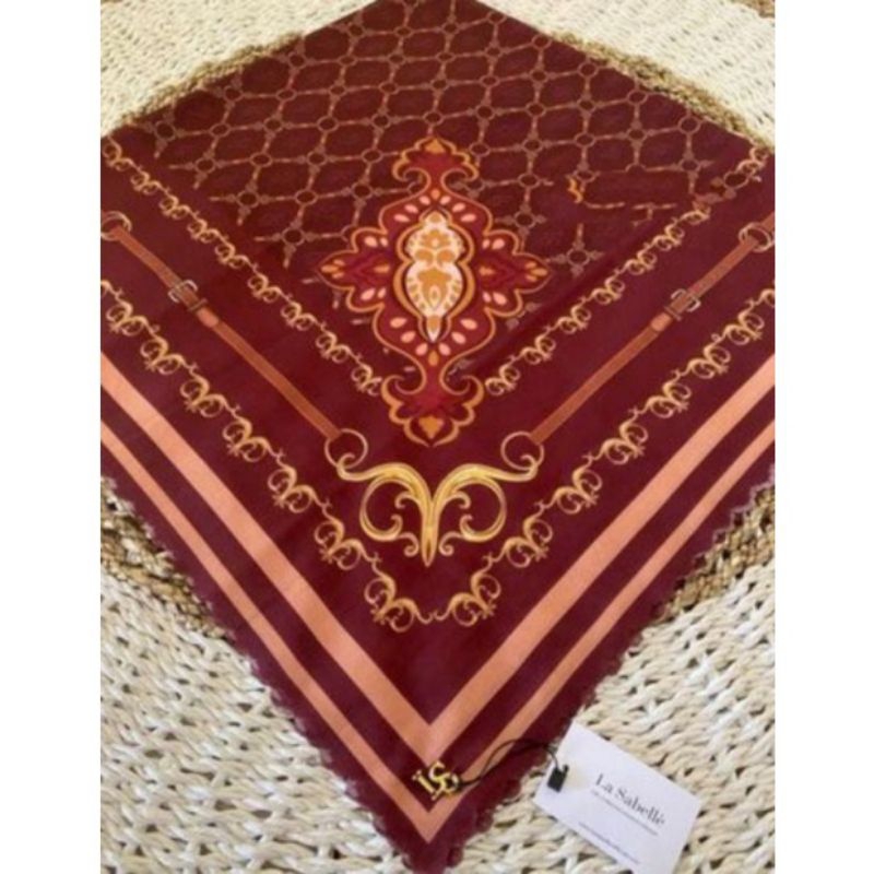 Scarf Lasabelle x Olla Ramlan Calya Maroon