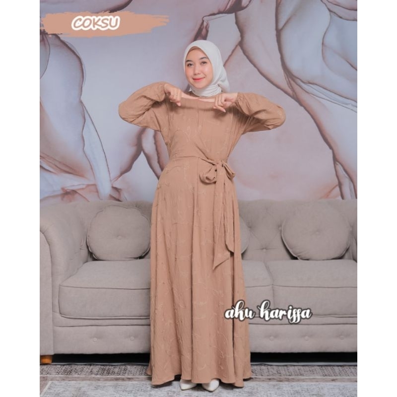 Gamis CIARA ANGGIA ALFIZA Aku Karissa Original Dress wanita ootd New Model rempel layer Depan rompi tali