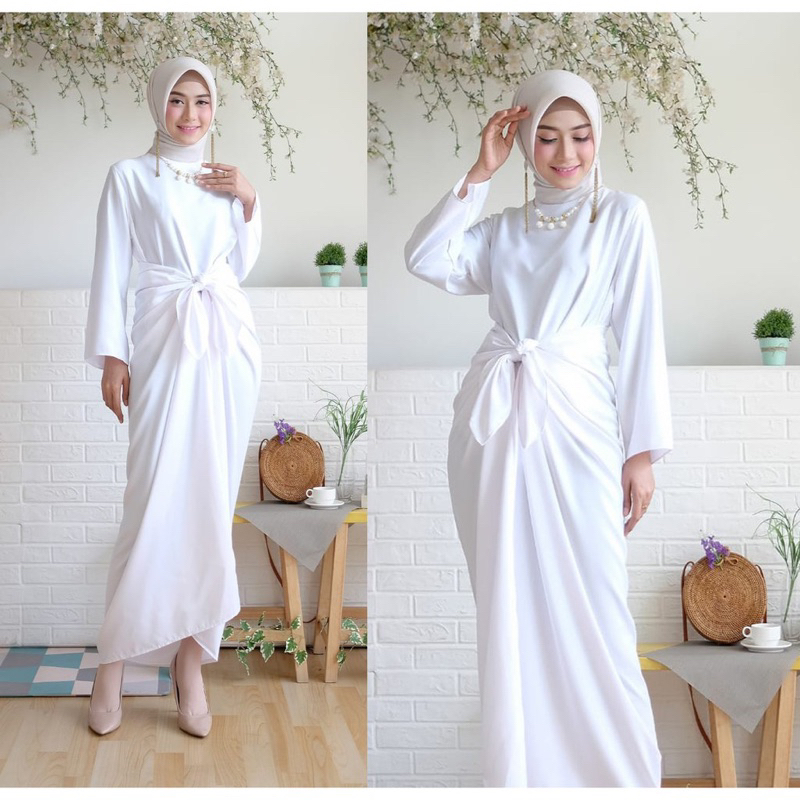 Kaftan Pesta Polos Cintami Kaftan Ikat