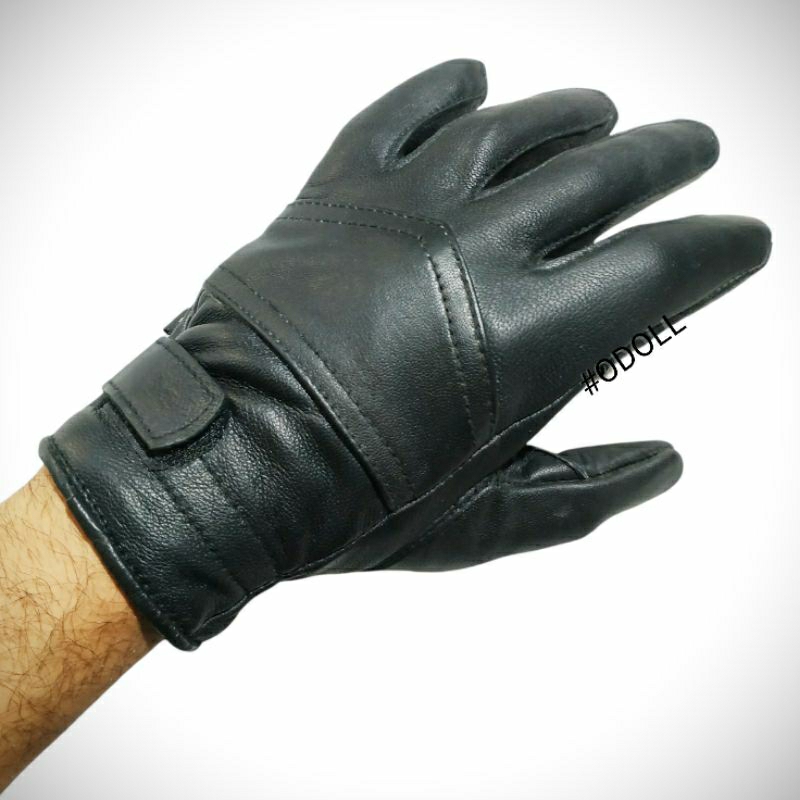 Sarung Tangan Sepeda Motor Kulit Domba Asli Half Finger