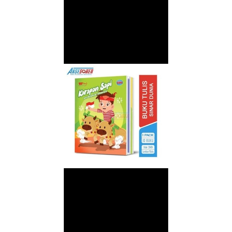 

1 paket Buku Tulis