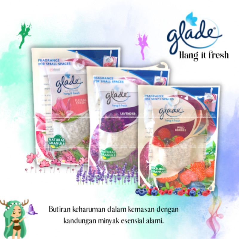 ❤️UB❤️GLADE HANG IT FRESH BUTIRAN WANGI GANTUNG 8GRAM