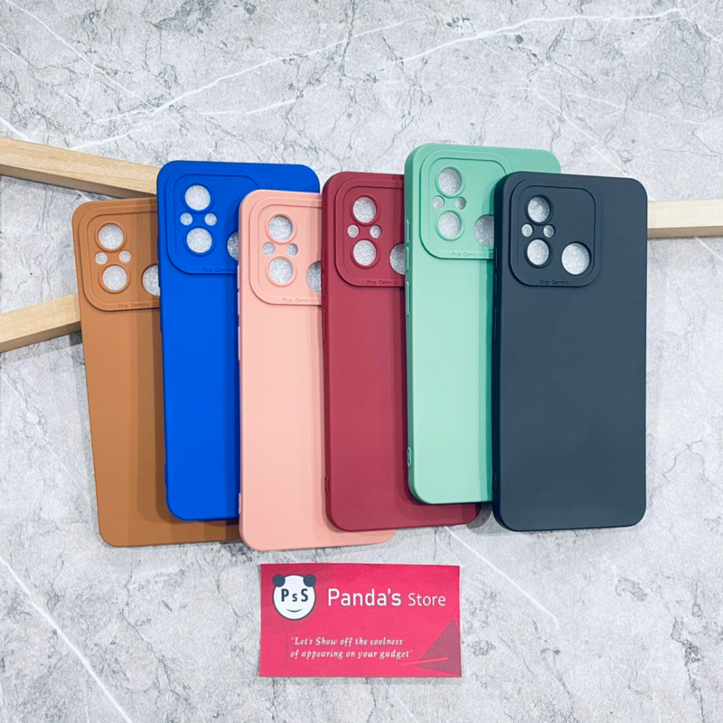 Softcase Pro Camera Redmi 12C Candy Case Full Color 3D Silikon TPU