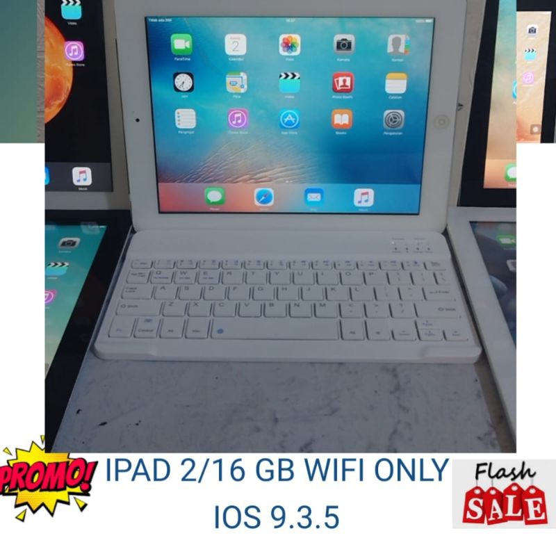 IPAD 2/16 GB WI-FI ONLY BONUS KEYBOARD MINUS SUARA OFF