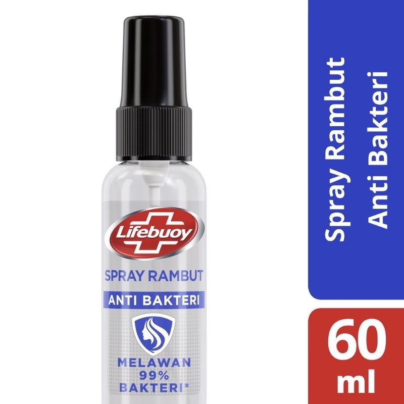 Lifebuoy Hair Mist 60ml Rambut 99% Anti Bakteri Tanpa Bilas 60 ML