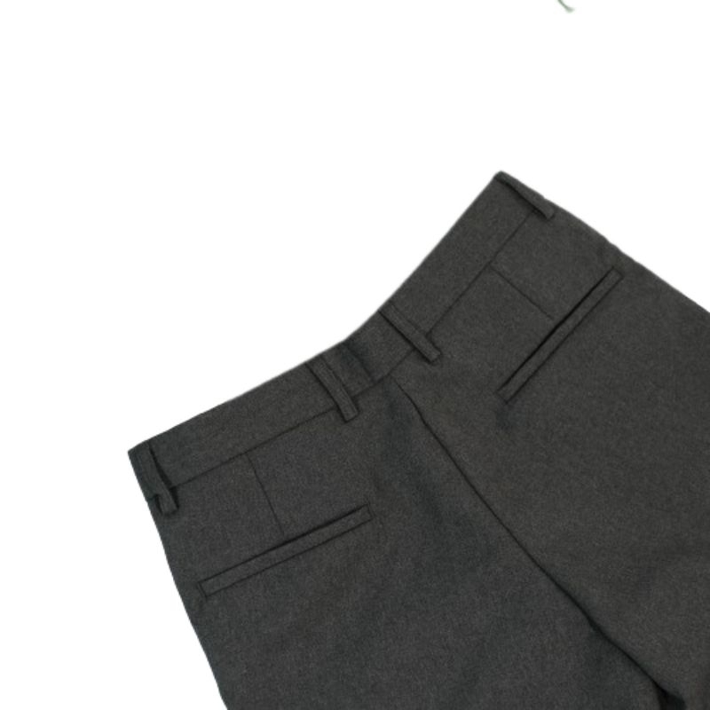 ERJEE - Dark Grey Trousers - Celana Bahan Formal Pria Slimfit