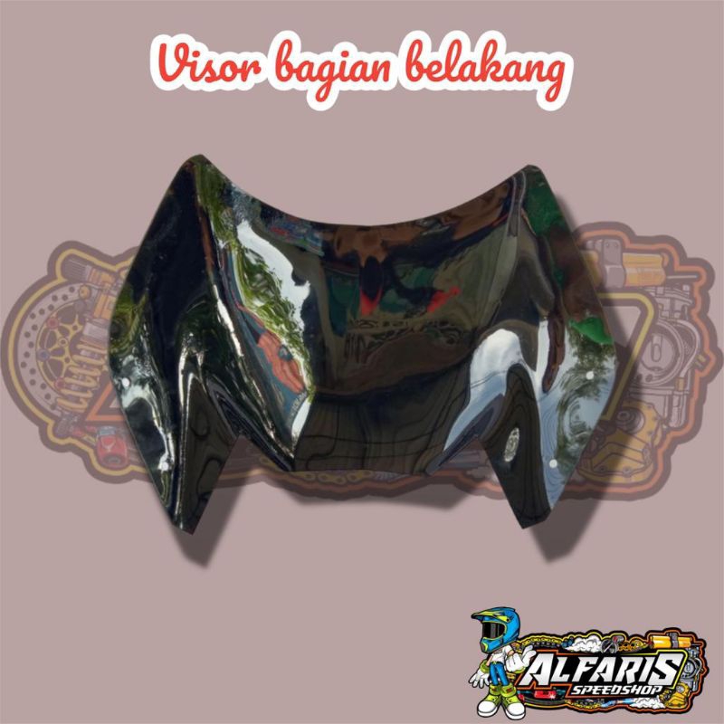 VISOR TIGER MEGAPRO KACA HITAM TEBAL