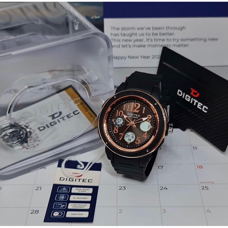 jam tangan digitec DA-4091T double time