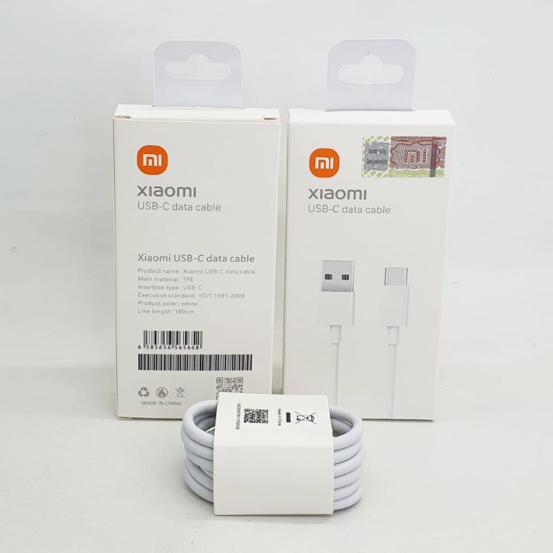 Kabel Xiaomi Type C Original Turbo Charge Kabel Tipe C kabel Tepsi Kabel Data Type C kabel tipsi kab