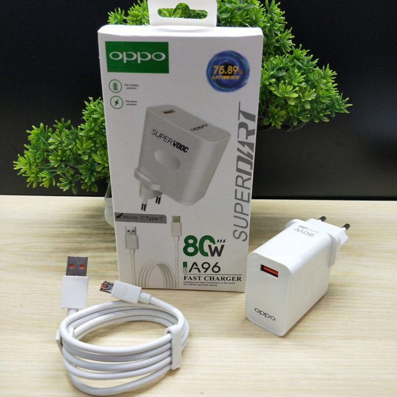 Charger Oppo A96 Micro Type C 80Watt SuperVooc Terpopuler